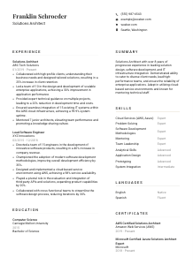 Solutions Architect CV Template #1