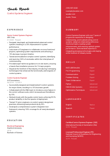 Control Systems Engineer Resume Template #22