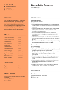 Case Manager CV Template #19