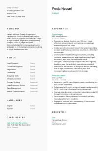 Lawyer Resume Template #14