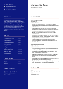 Immigration Lawyer Resume Template #21