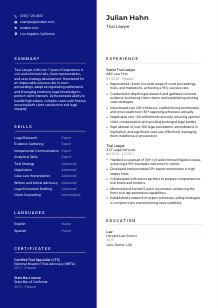 Trial Lawyer Resume Template #21