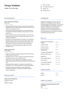 Supply Chain Manager Resume Template #10