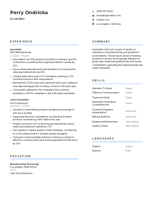 Assembler Resume Template #2
