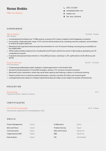 R&D Coordinator Resume Template #3