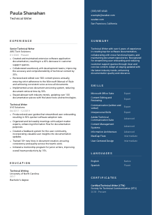 Technical Writer CV Template #15