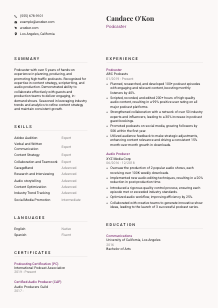 Podcaster Resume Template #20