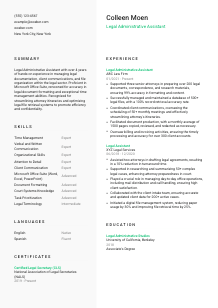 Legal Administrative Assistant Resume Template #14