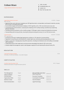 Legal Administrative Assistant Resume Template #23