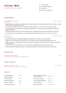 Legal Administrative Assistant Resume Template #4