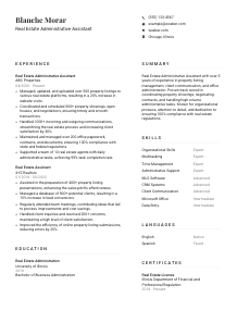 Real Estate Administrative Assistant Resume Template #7