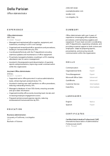 Office Administrator Resume Template #1