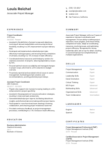 Associate Project Manager Resume Template #2