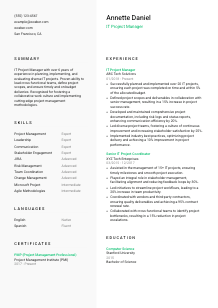 IT Project Manager Resume Template #14
