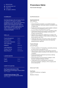 Real Estate Manager Resume Template #3