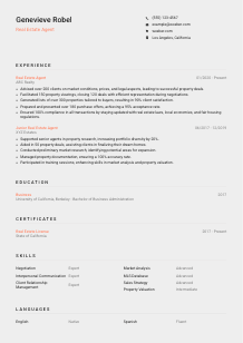 Real Estate Agent Resume Template #23