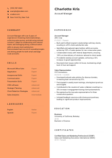 Account Manager Resume Template #19