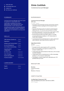 Commercial Account Manager Resume Template #21