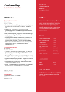 Customer Service Associate CV Template #22