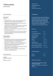 Sales Analyst Resume Template #15