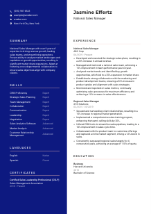 National Sales Manager CV Template #21
