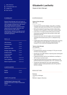 Regional Sales Manager Resume Template #3