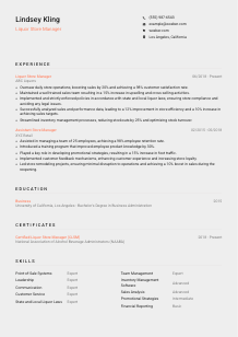 Liquor Store Manager Resume Template #23