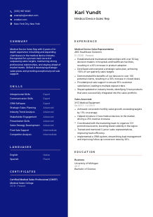 Medical Device Sales Rep Resume Template #21