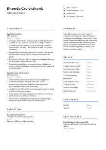 Sales Merchandiser CV Template #2