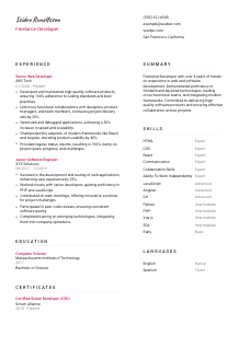 Freelance Developer CV Template #2