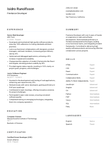 Freelance Developer CV Template #1