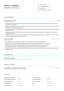 Software Business Analyst Resume Template #18