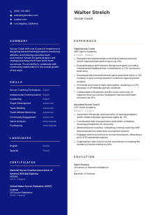 Soccer Coach Resume Template #21