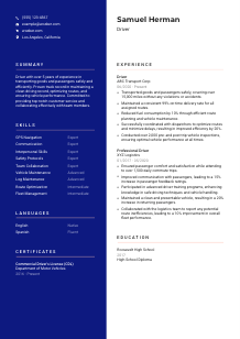 Driver Resume Template #21